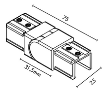 Load image into Gallery viewer, Vertical Joiner Adjustable - 25x21mm
