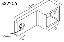 Load image into Gallery viewer, Wall Plate Ext - 25mm x 21mm
