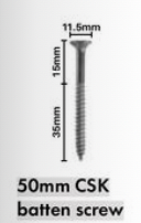 Batten Screw 50mm