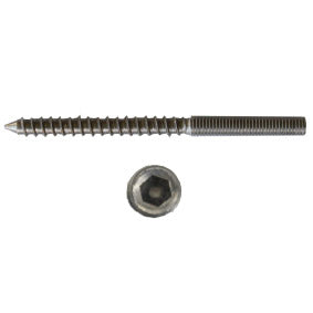 Lag screw for standoff fittings