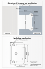 Load image into Gallery viewer, Polaris Wall to Glass Hinge

