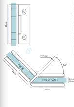 Load image into Gallery viewer, Glass to Glass Hinge 135 Degree
