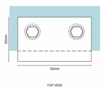 Load image into Gallery viewer, Large Glass Brace Bracket
